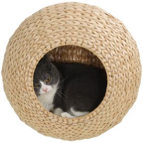 Cat Wall Shelf with Washable Cushion, Wall Mounted Cat Condo Furniture for Indoor Kittens, Beige (Option: Beige)